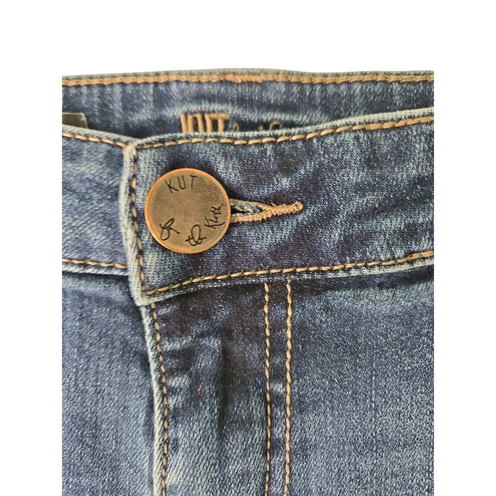 KUT from the Kloth Boyfriend Jeans Medium Wash Distressed Size 2 - Picture 8 of 14